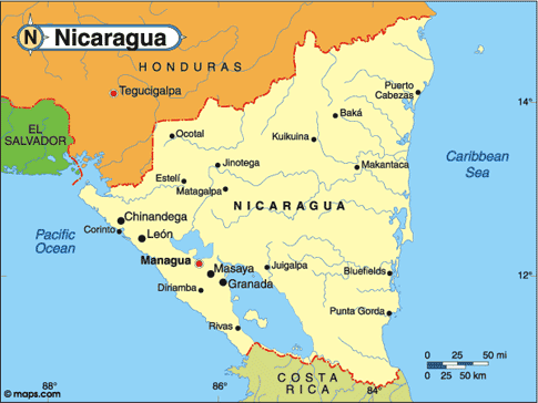 Nicaragua Map