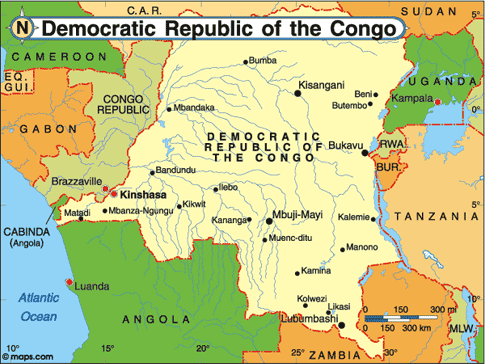 Congo (DRC) Map