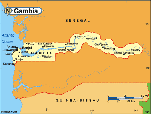 Gambia Map
